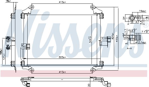 Nissens 94700 - Kondensator, Klimaanlage parts5.com