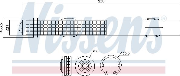 Nissens 95467 - Osuszacz, klimatyzacja parts5.com