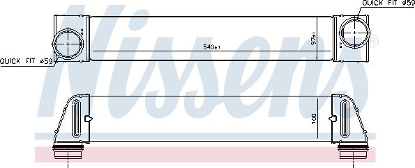 Nissens 96607 - Intercooler, charger parts5.com