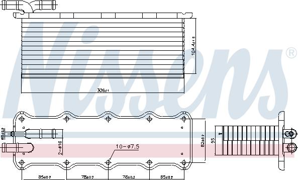 Nissens 96318 - Intercooler, compresor parts5.com