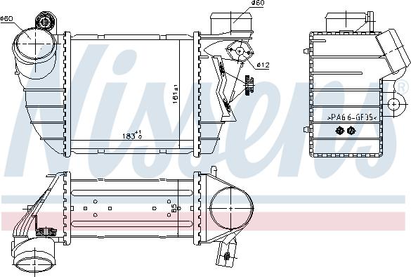 Nissens 96747 - Intercooler, compresor parts5.com