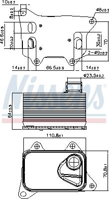 Nissens 90914 - Uljni hladnjak, ulje za motor parts5.com