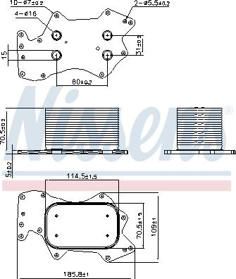 Nissens 90910 - Hladilnik olja, motorno olje parts5.com