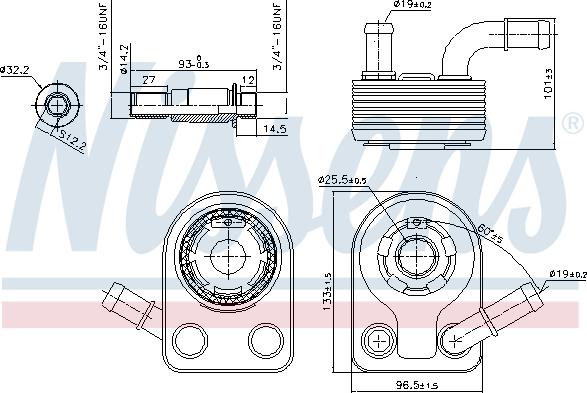 Nissens 90972 - Маслен радиатор, двигателно масло parts5.com