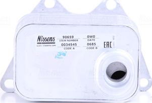 Nissens 90659 - Radiador de aceite, aceite motor parts5.com