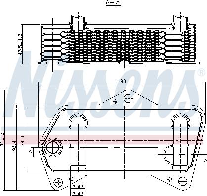 Nissens 90653 - Radiator racire ulei, cutie de viteze automata parts5.com