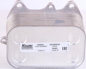 Nissens 90681 - Radiator ulei, ulei motor parts5.com