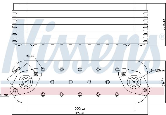 Nissens 91465 - Moottoriöljyn jäähdytin parts5.com