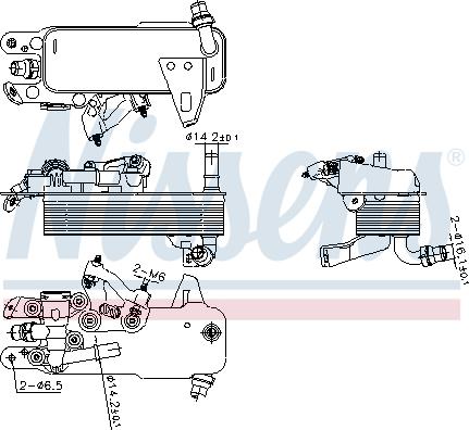 Nissens 91480 - Oil Cooler, automatic transmission parts5.com