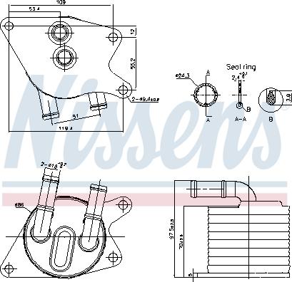 Nissens 91398 - Hladilnik olja, avtomatski menjalnik parts5.com