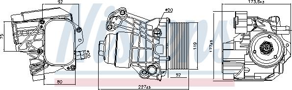 Nissens 91312 - Radiator ulei, ulei motor parts5.com