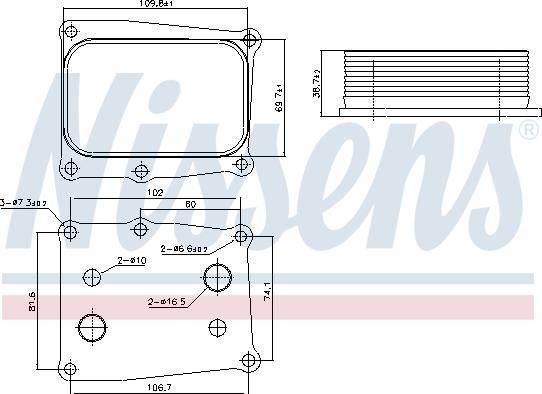 Nissens 91377 - Moottoriöljyn jäähdytin parts5.com