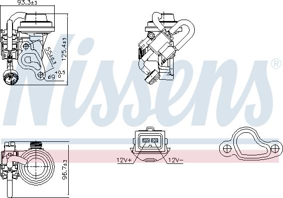 Nissens 98344 - AGR-Ventil parts5.com