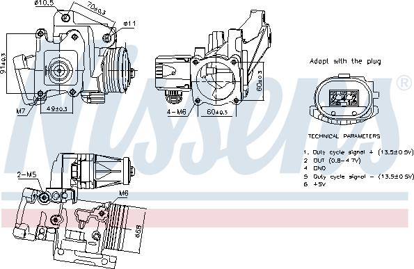 Nissens 98387 - Válvula EGR parts5.com