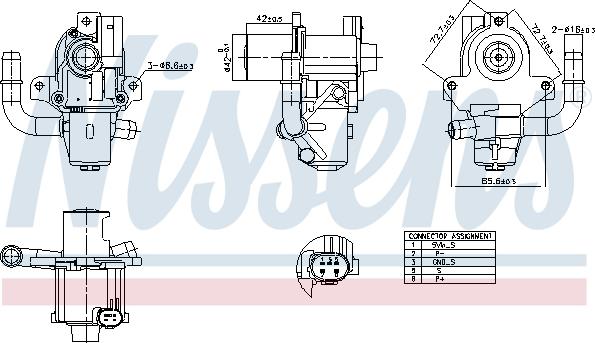 Nissens 98264 - Βαλβίδα AGR parts5.com