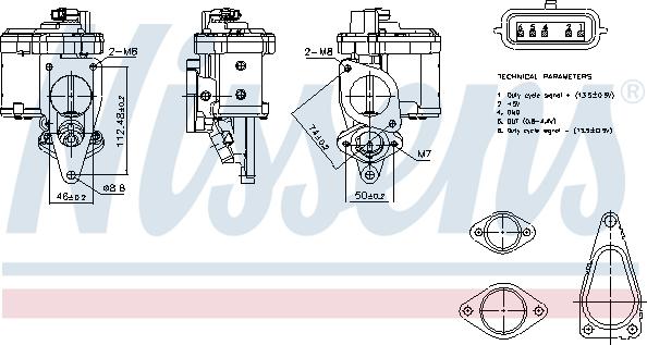 Nissens 98272 - EGR Valve parts5.com