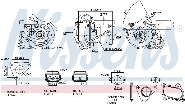 Nissens 93477 - Turbocompresor, sobrealimentación parts5.com