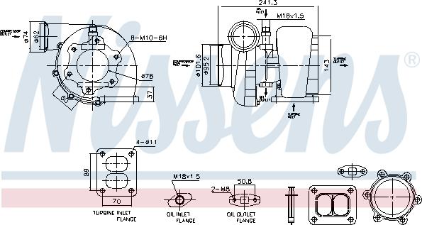 Nissens 93583 - Compresor,sistem de supraalimentare parts5.com