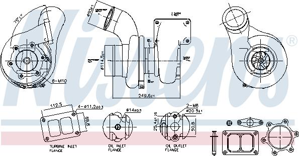 Nissens 93691 - Υπερπληρωτής, υπερπλήρωση parts5.com