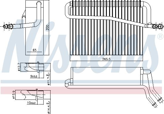 Nissens 92091 - Испаритель, кондиционер parts5.com