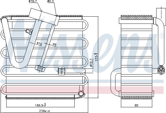 Nissens 92022 - Párologtató, klímaberendezés parts5.com