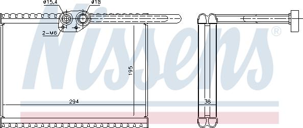 Nissens 92324 - Evaporator, air conditioning parts5.com