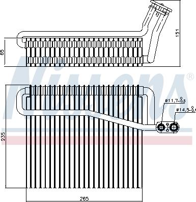 Nissens 92271 - Испаритель, кондиционер parts5.com