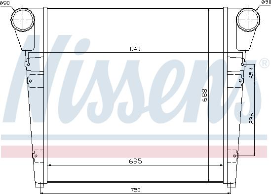 Nissens 97052 - Ψυγείο αέρα υπερπλήρωσης parts5.com