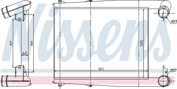 Nissens 97025 - Ladeluftkühler parts5.com