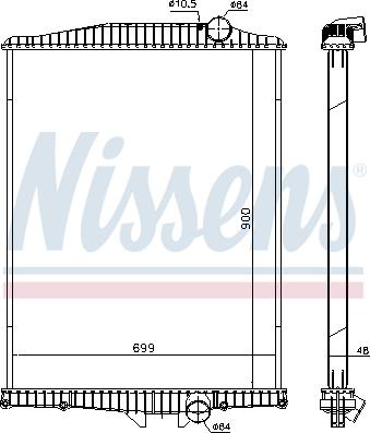 Nissens 654630 - Hladilnik, hlajenje motorja parts5.com