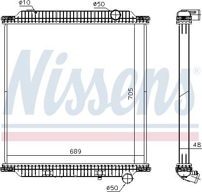 Nissens 654760 - Chladič, chlazení motoru parts5.com