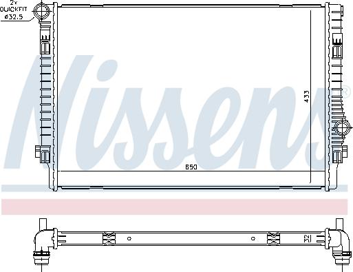 Nissens 65302 - Hladnjak, hlađenje motora parts5.com