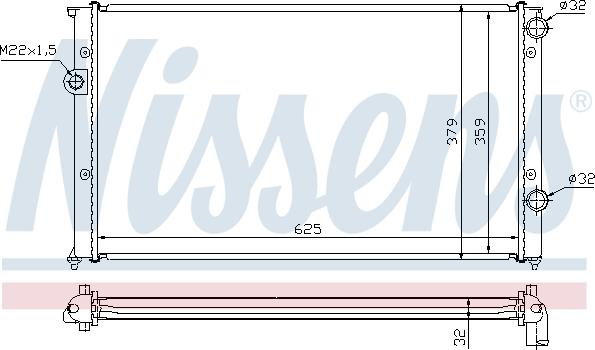 Nissens 65243 - Radiator, racire motor parts5.com