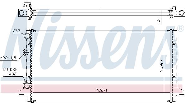 Nissens 65256 - Radiator, racire motor parts5.com