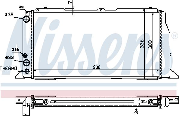 Nissens 60487 - Radiator, racire motor parts5.com