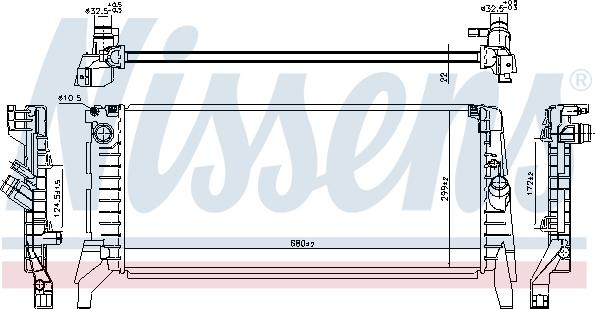 Nissens 606391 - Radiator, racire motor parts5.com