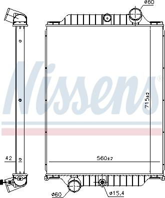 Nissens 6063660 - Hűtő, motorhűtés parts5.com