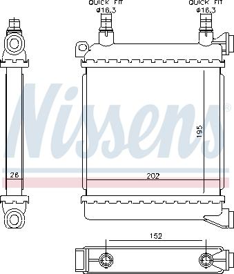 Nissens 60862 - Radiator, racire motor parts5.com