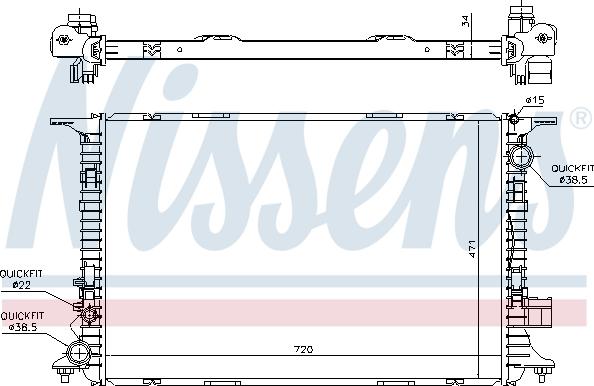 Nissens 60326 - Hladnjak, hlađenje motora parts5.com