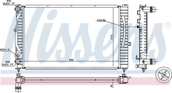 Nissens 60299 - Hladnjak, hlađenje motora parts5.com