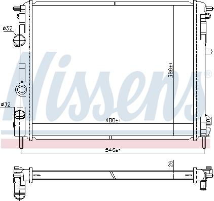 Nissens 607085 - Radiator, racire motor parts5.com