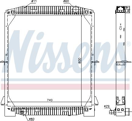 Nissens 61973A - Radiator, engine cooling parts5.com