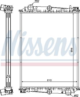 Nissens 614400 - Jäähdytin,moottorin jäähdytys parts5.com