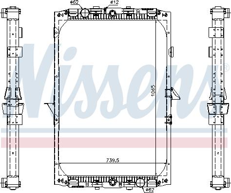 Nissens 61417A - Radiator, racire motor parts5.com