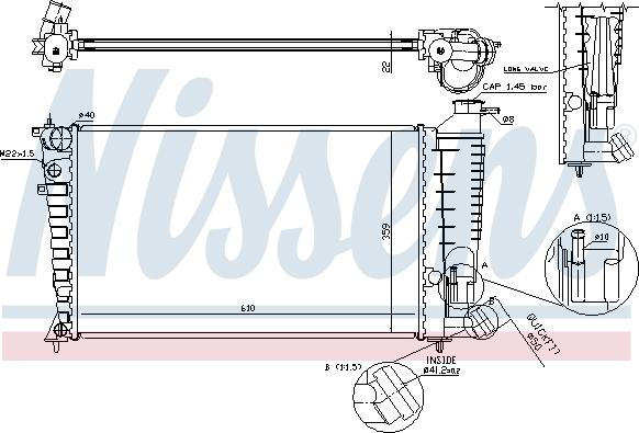 Nissens 61379 - Hladilnik, hlajenje motorja parts5.com