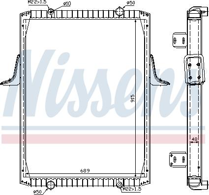 Nissens 63821A - Radiator, racire motor parts5.com