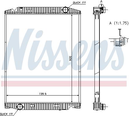 Nissens 63331A - Radiator, racire motor parts5.com