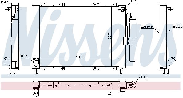 Nissens 637637 - Modul racire parts5.com