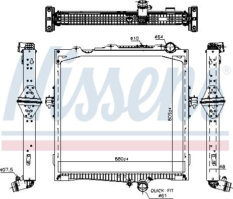 Nissens 637877 - Radiator, racire motor parts5.com