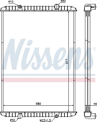 Nissens 637750 - Радиатор, охлаждане на двигателя parts5.com